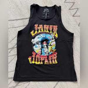 Black Graphic Tank Top